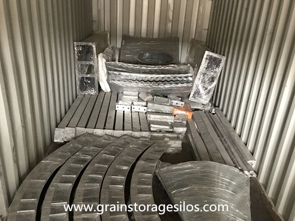 galvanized pellet storage cone bottom silo shipping to qatar