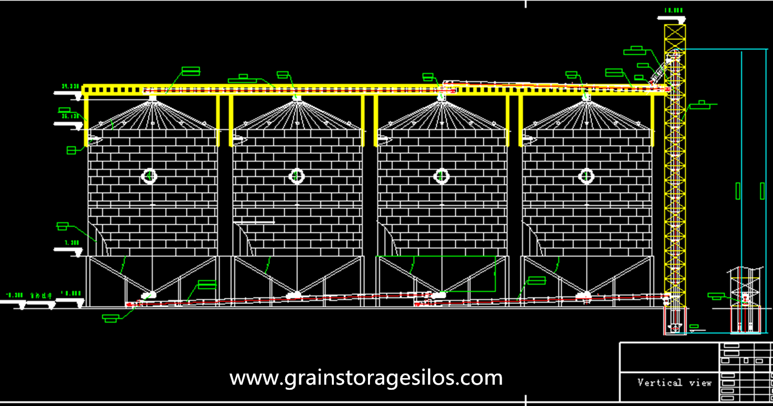 rape seed storage grain silo installation in inner mongolia