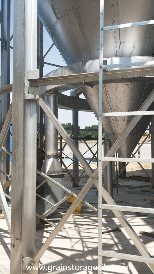 steel silo installation in shandong province